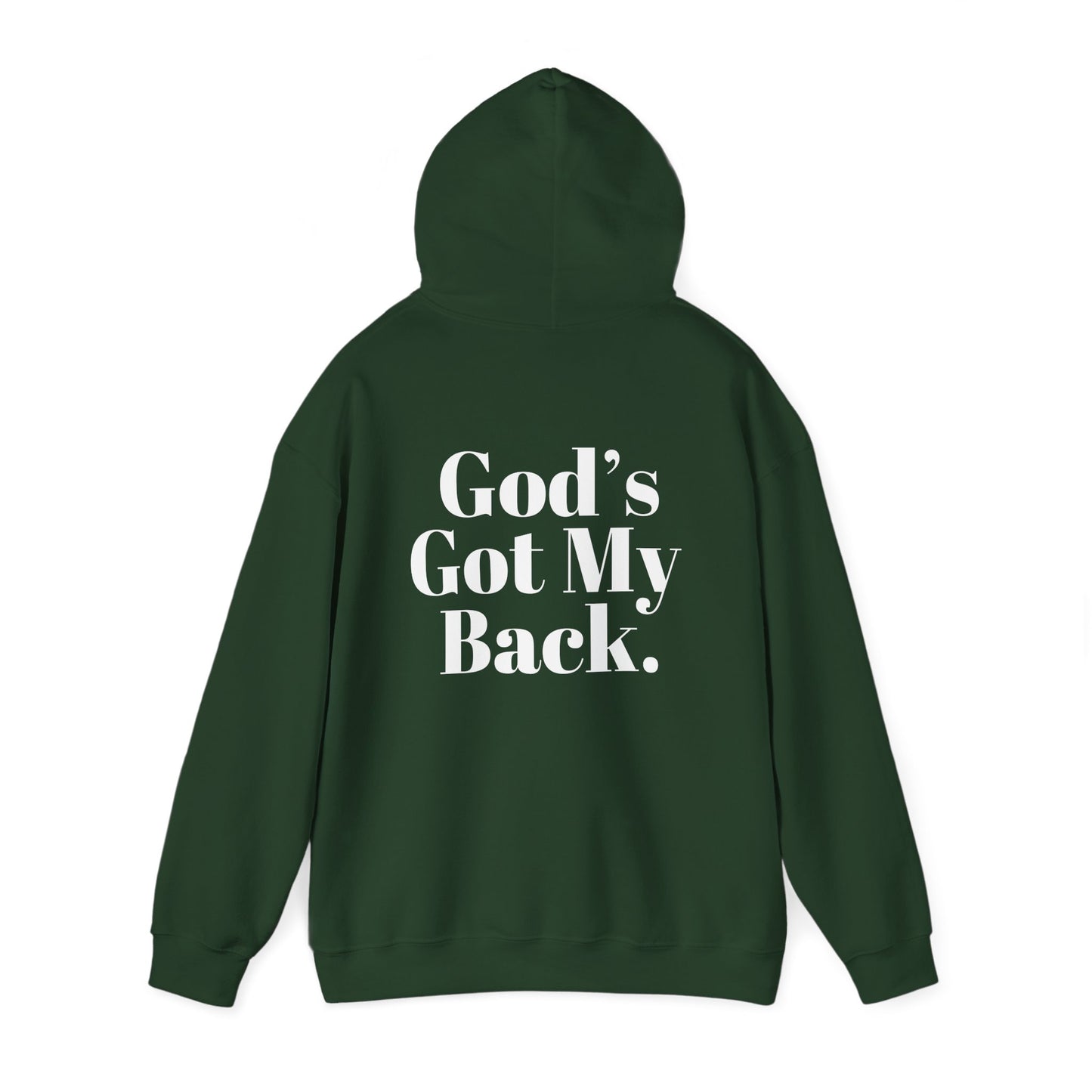 God's Got My Back Men's Hoodie (White Logo) - Sweet Baby Jeez Teez