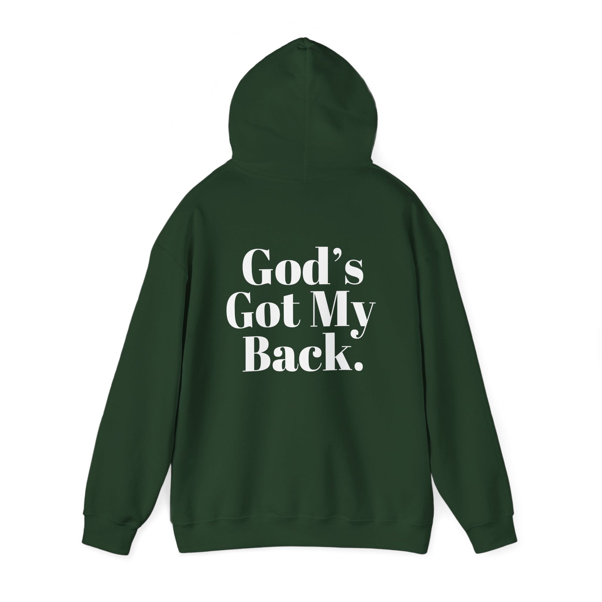 God's Got My Back Men's Hoodie (White Logo) - Sweet Baby Jeez Teez