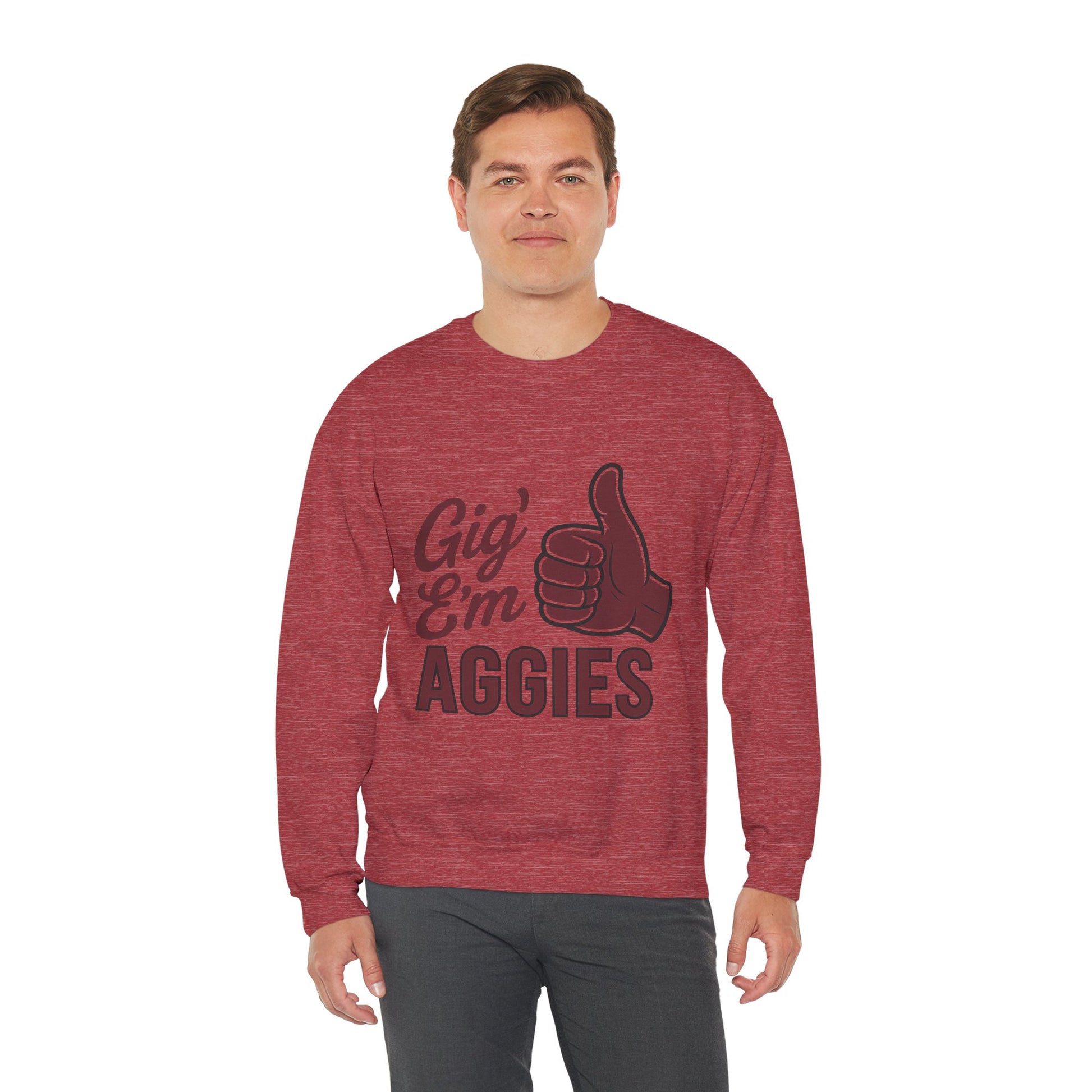 Gig 'Em Aggies Texas A&M Unisex Crewneck Sweatshirt - Sweet Baby Jeez Teez