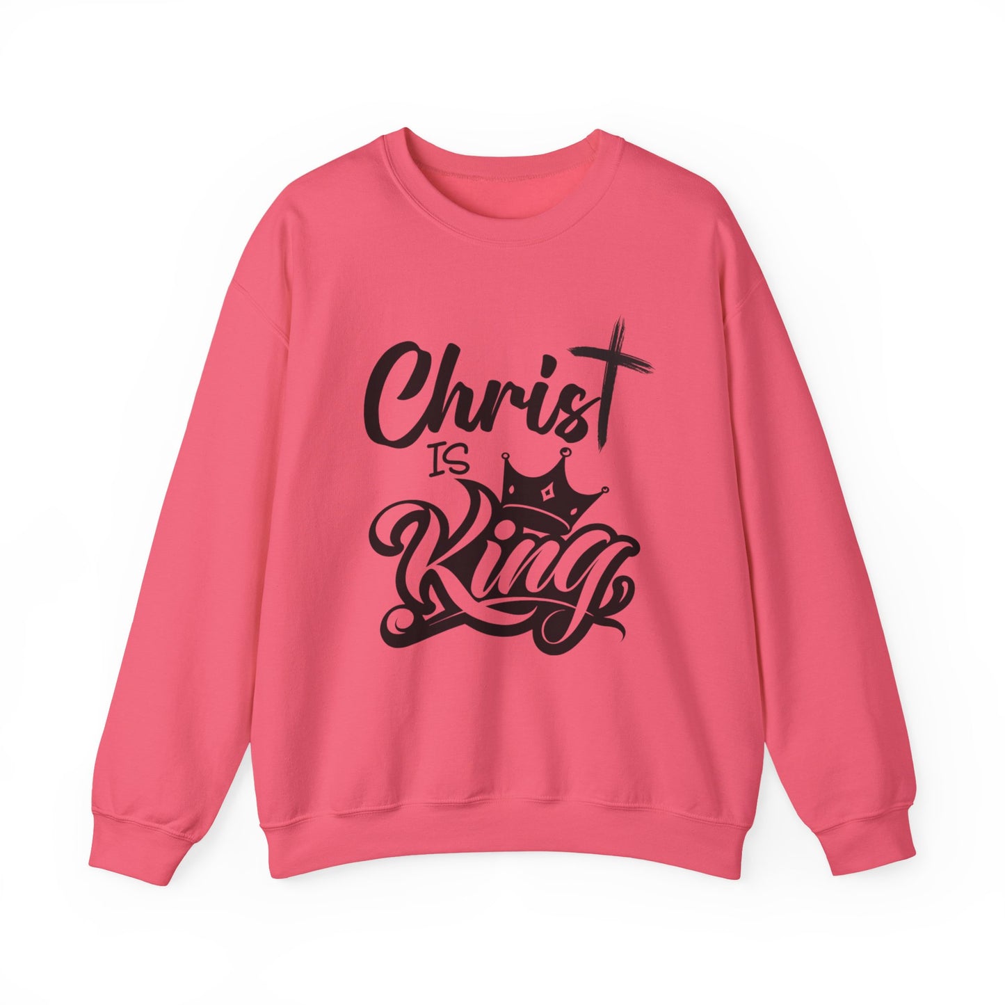 "Christ is King" Unisex Crewneck Sweatshirt - Sweet Baby Jeez Teez