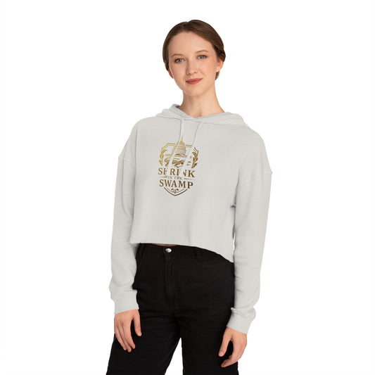 Shrink in the Swamp [TM] Logo Women’s Cropped Hoodie - Sweet Baby Jeez Teez
