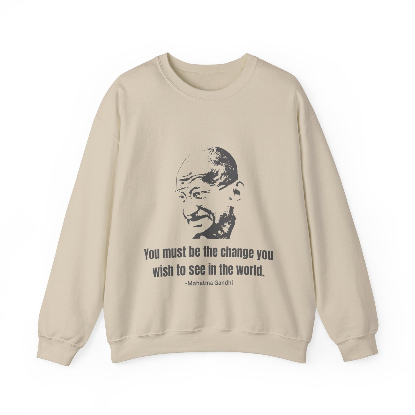 Be the Change Men's Sweatshirt (IW Gray Logo) - Sweet Baby Jeez Teez