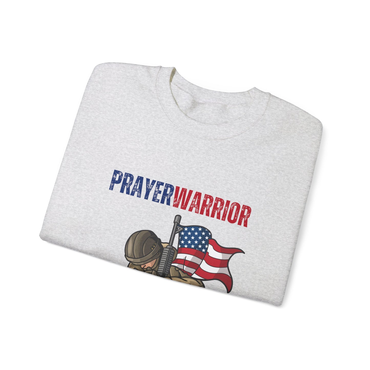 Prayer Warrior Soldier Men's Sweatshirt - Sweet Baby Jeez Teez