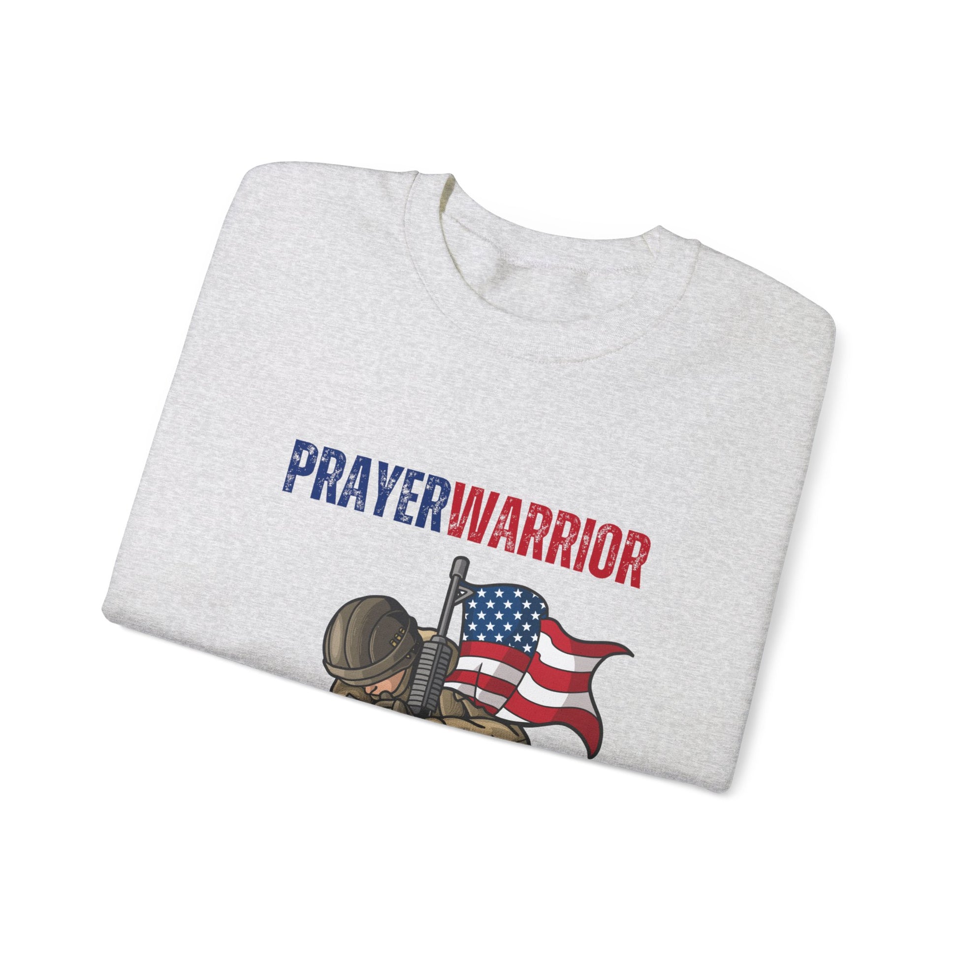 Prayer Warrior Soldier Men's Sweatshirt - Sweet Baby Jeez Teez