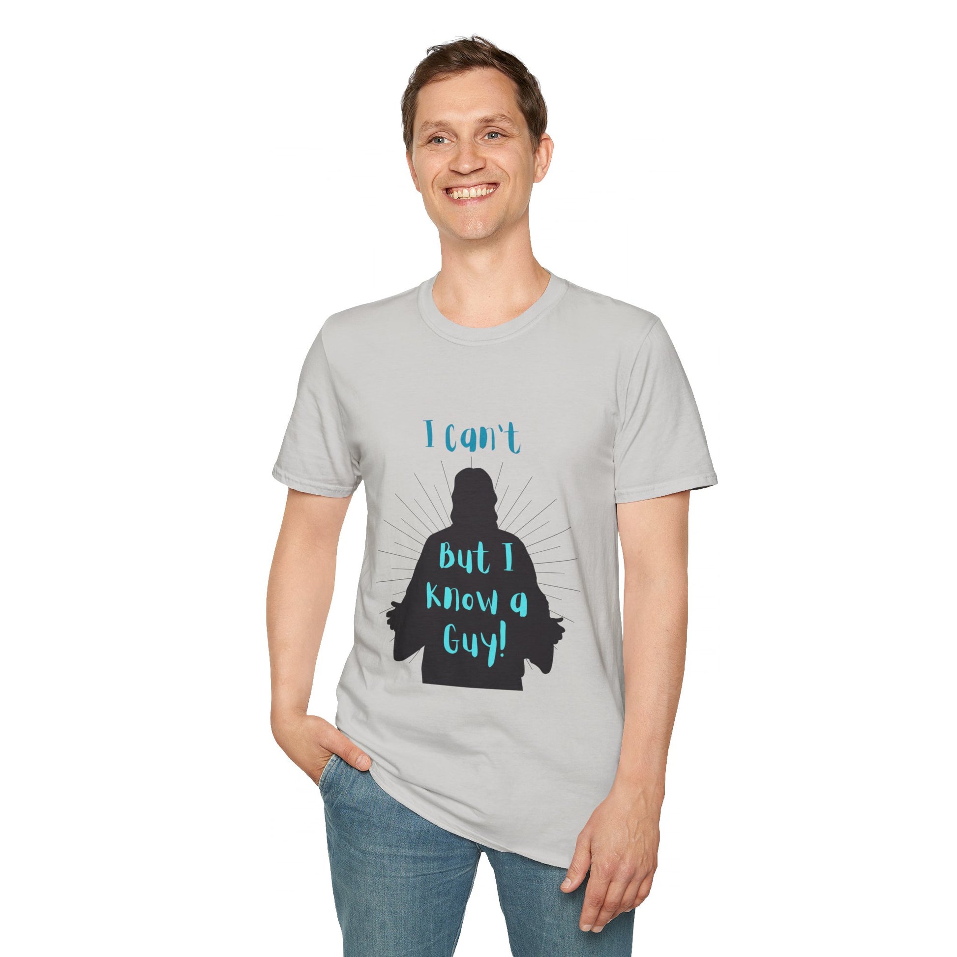 I Know a Guy Men's Tshirt (Black Logo) - Sweet Baby Jeez Teez