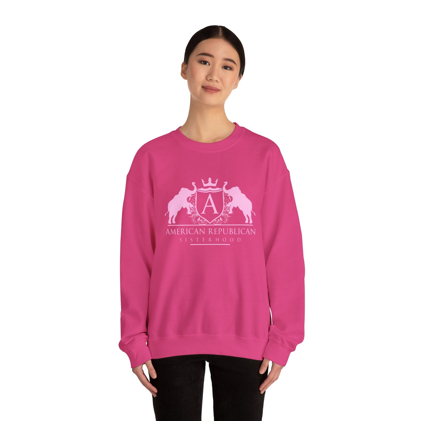 ARS Light Pink Logo Women's Sweatshirt - Sweet Baby Jeez Teez