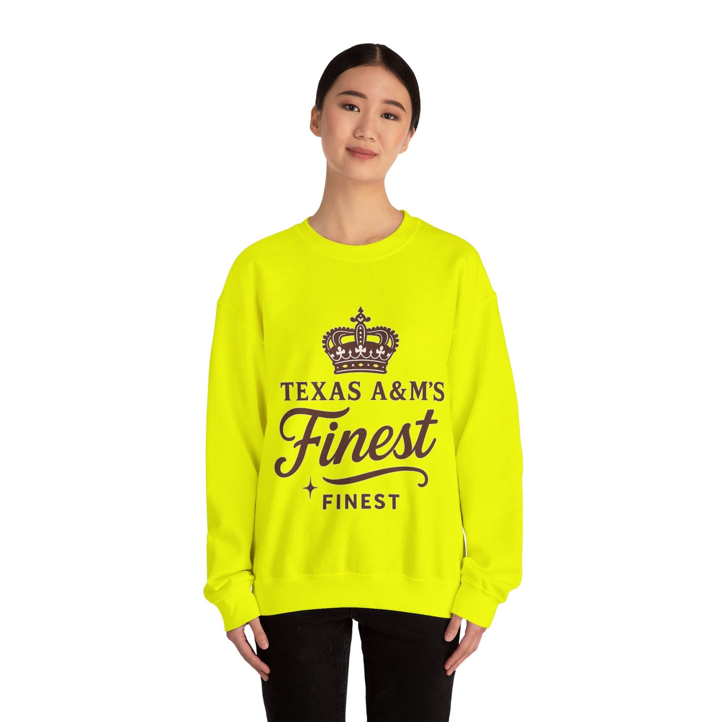Texas A&M's Finest Crewneck Unisex Sweatshirt (Logo 1) - Sweet Baby Jeez Teez
