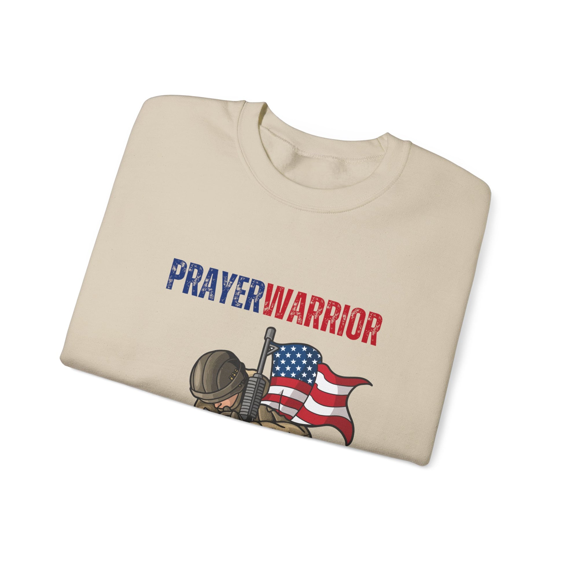 Prayer Warrior Soldier Men's Sweatshirt - Sweet Baby Jeez Teez