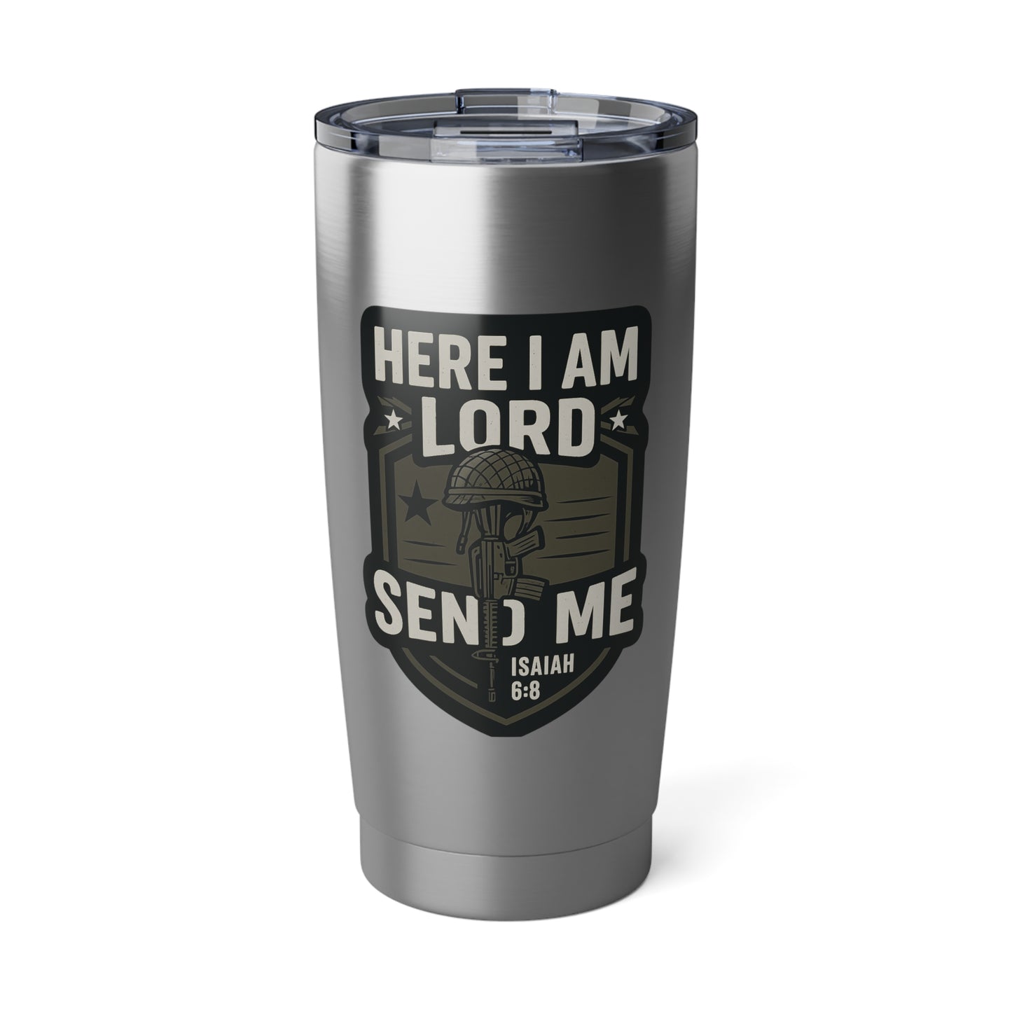 "Here I Am Lord Send Me" Christian 20oz Stainless Steel Faith-Based Mug