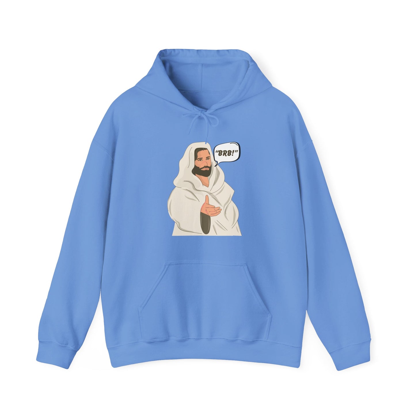 Be Right Back Men's Hoodie (Cartoon Logo) - Sweet Baby Jeez Teez