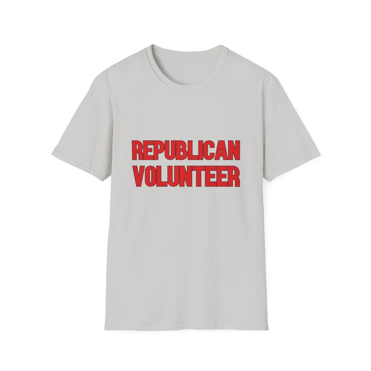 Republican Volunteer Unisex Tshirt (Red Logo) - Sweet Baby Jeez Teez