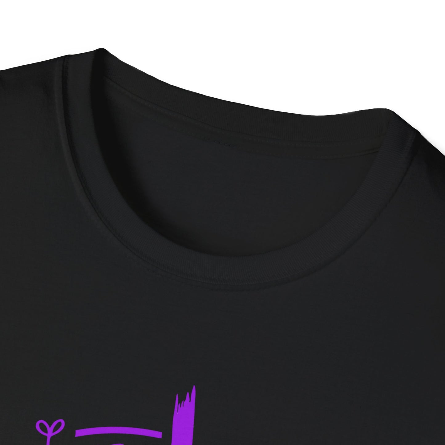 "She is Strong" Proverbs 31:25 Bible Verse Relaxed Tshirt (Hot Pink Logo)