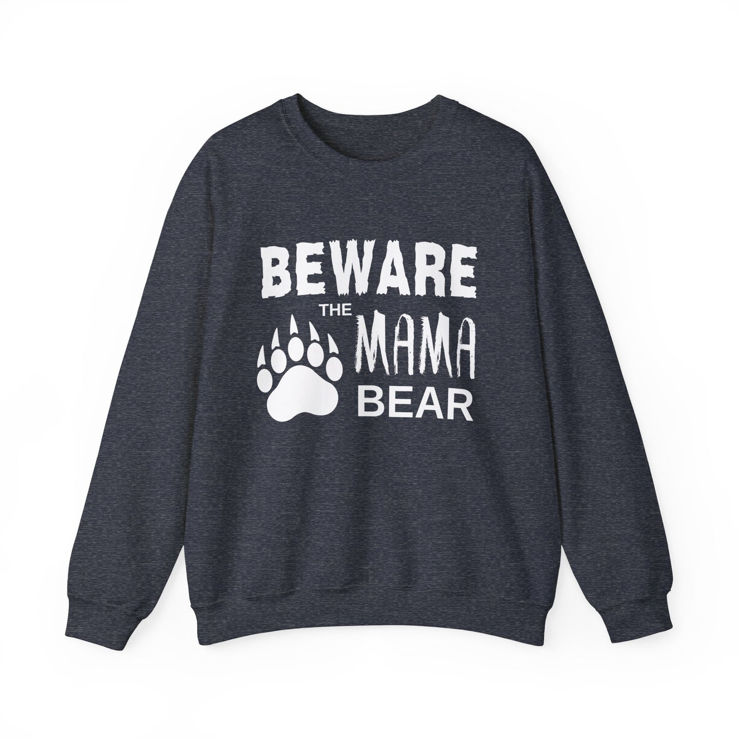 Mama Bear Women's Relaxed Sweatshirt (White Logo) - Sweet Baby Jeez Teez