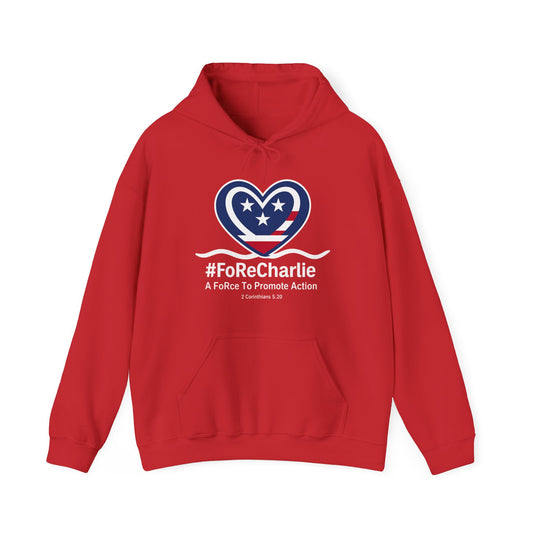"FoRe Charlie" Ambassador Pageant Memorial Unisex Hoodie for Charlie (White Heart Logo)