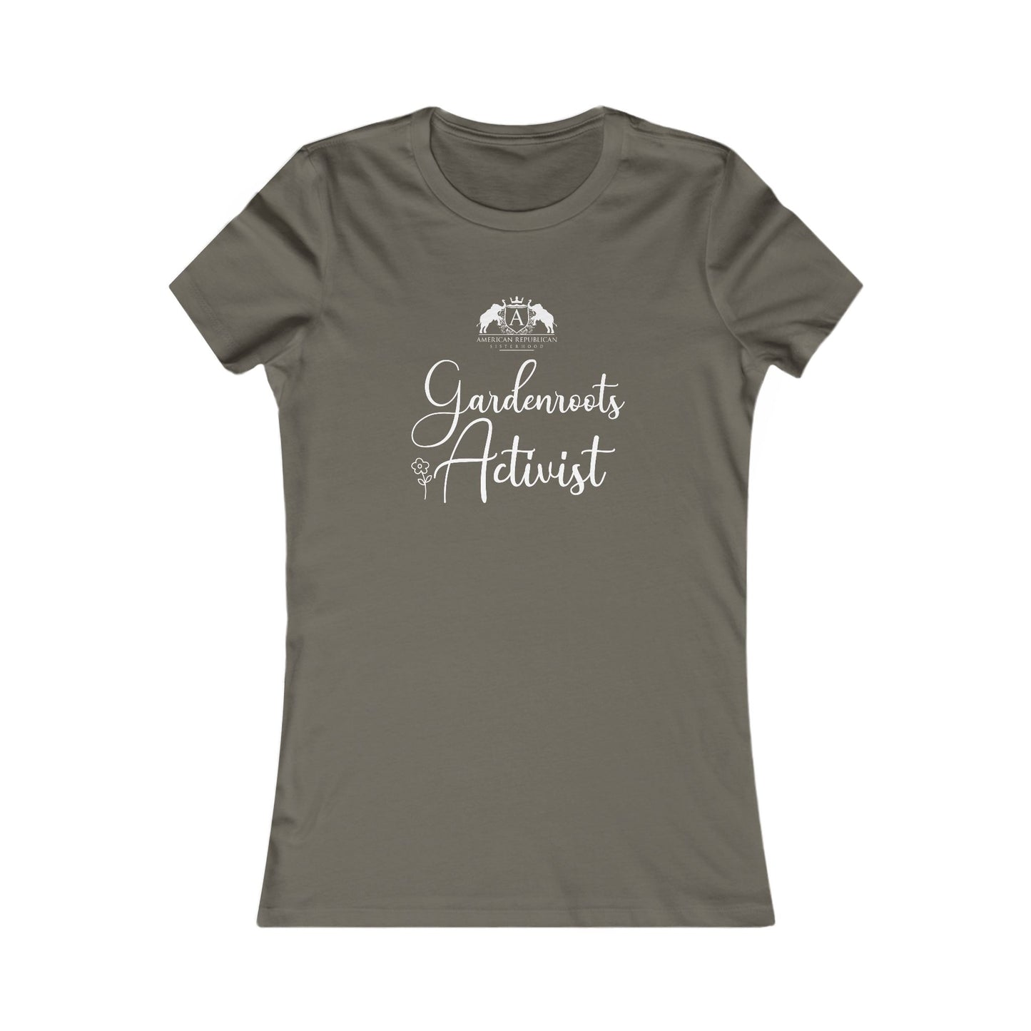 Gardenroots Activist Women's Fitted Tshirt (ARS - Script Logo)