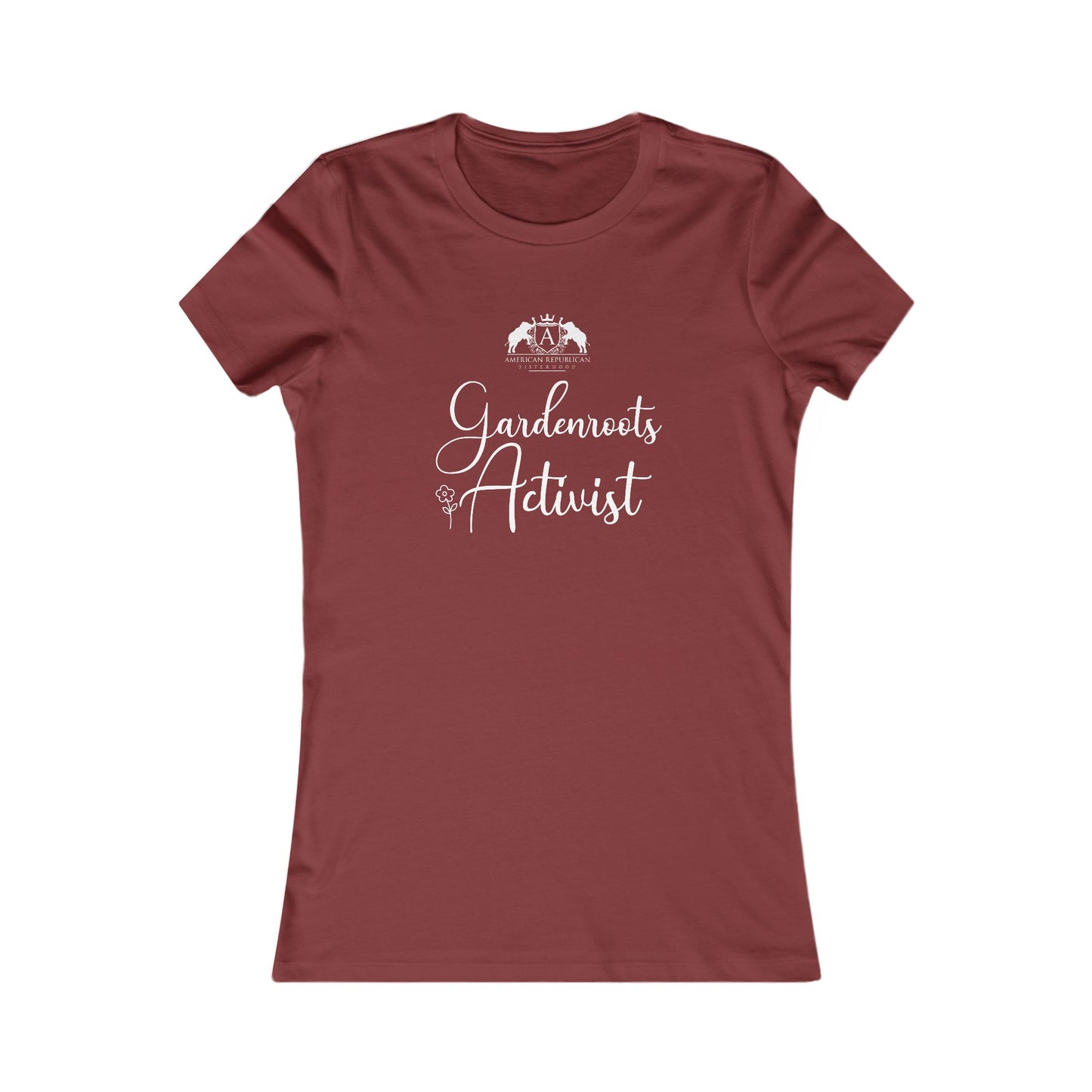Gardenroots Activist Women's Fitted Tshirt (ARS - Script Logo)