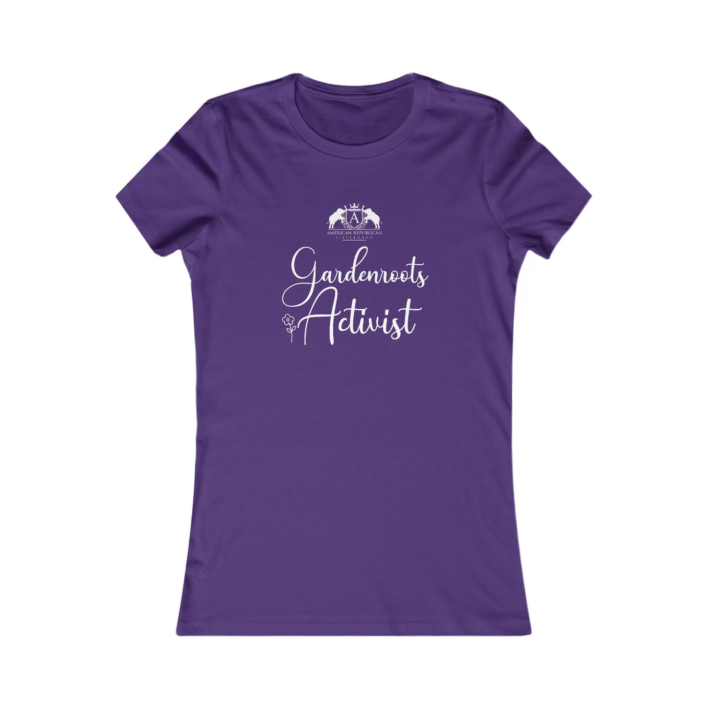 Gardenroots Activist Women's Fitted Tshirt (ARS - Script Logo)