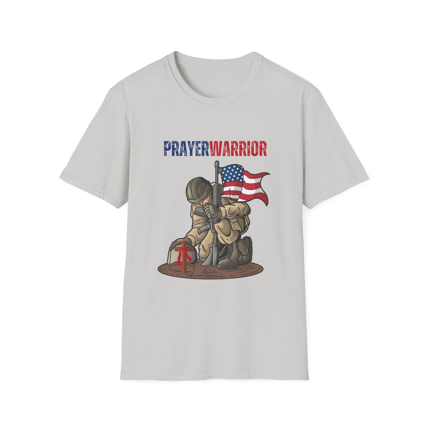 Prayer Warrior Soldier Men's Tshirt S-5XL - Sweet Baby Jeez Teez