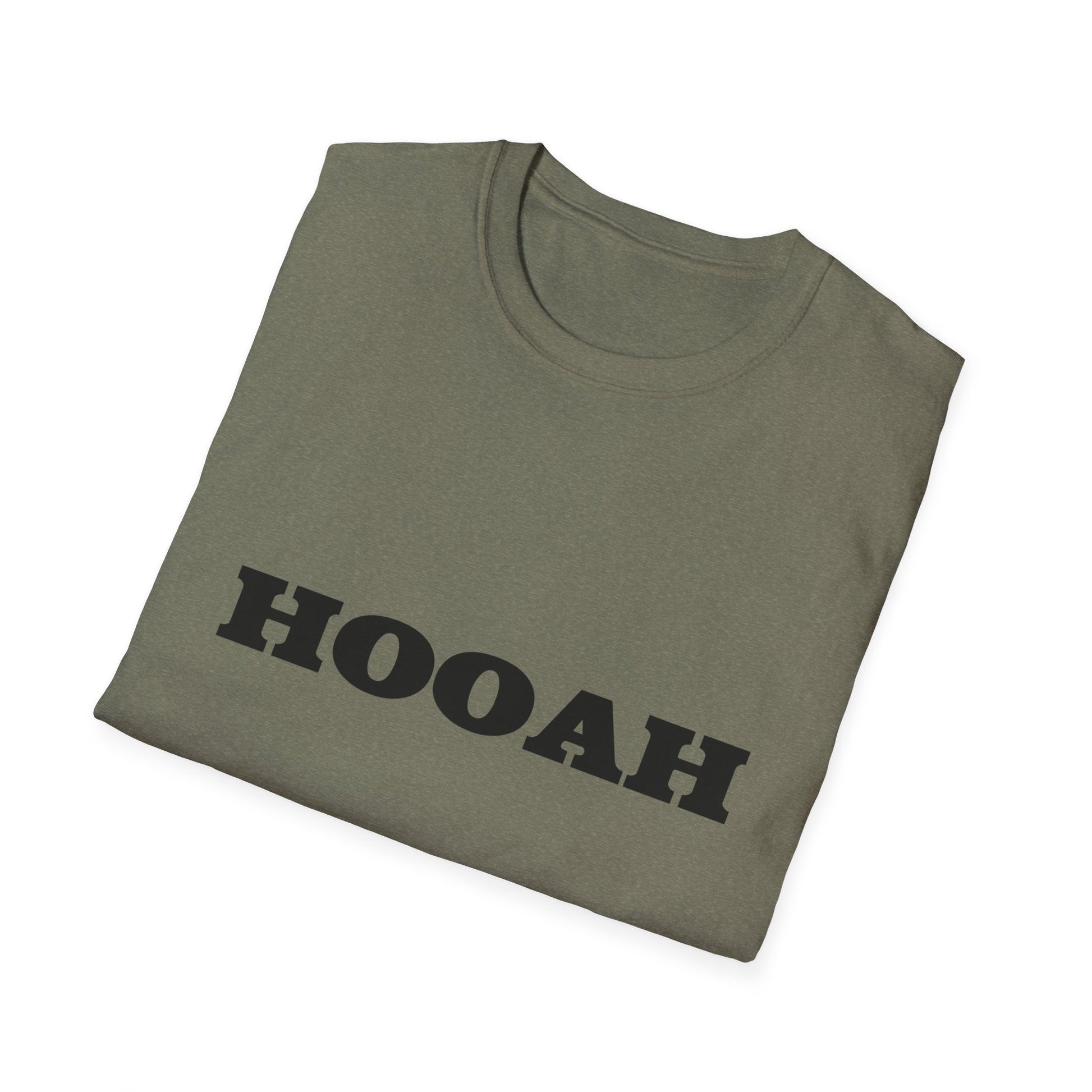 HOOAH (Army) Unisex Tshirt (MM Black Logo) - Sweet Baby Jeez Teez