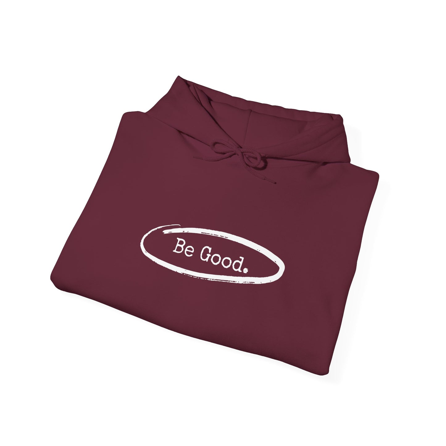 Be Good Men's Maroon Hoodie (AGGIE - White Logo) - Sweet Baby Jeez Teez