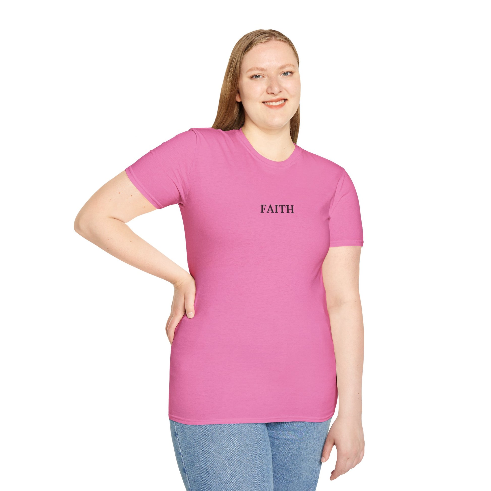 Have a Little Faith Women's Relaxed/Plus Tshirt (Black Logo) - Sweet Baby Jeez Teez