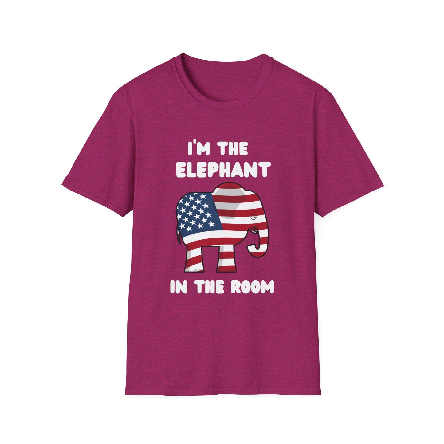 Elephant in Room Cartoon Women's Relaxed/Plus Tshirt (White Logo) - Sweet Baby Jeez Teez