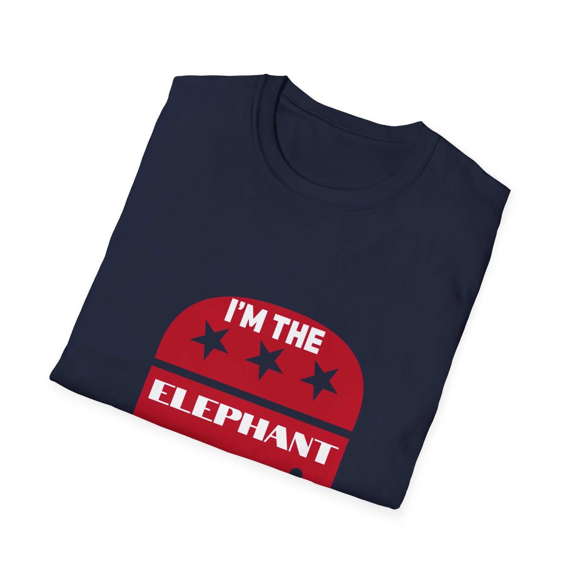 Elephant in the Room Men's Tshirt (Navy Blue) - Sweet Baby Jeez Teez