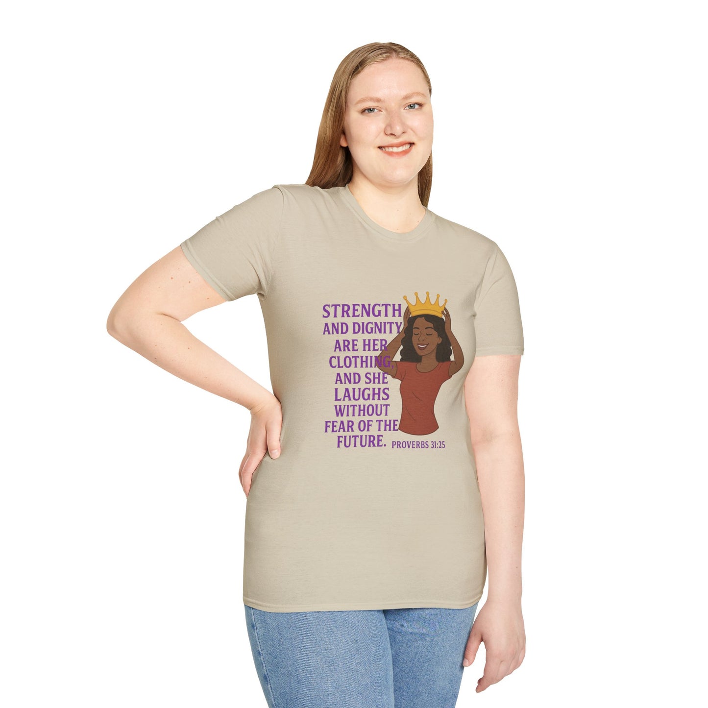 "Strength & Dignity" Bible Verse Women's Relaxed Tshirt
