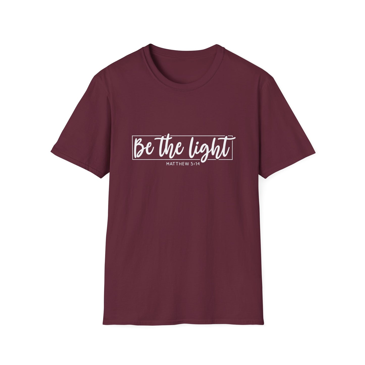 Be the Light Womens Relaxed/Plus Tshirt (White Logo) - Sweet Baby Jeez Teez