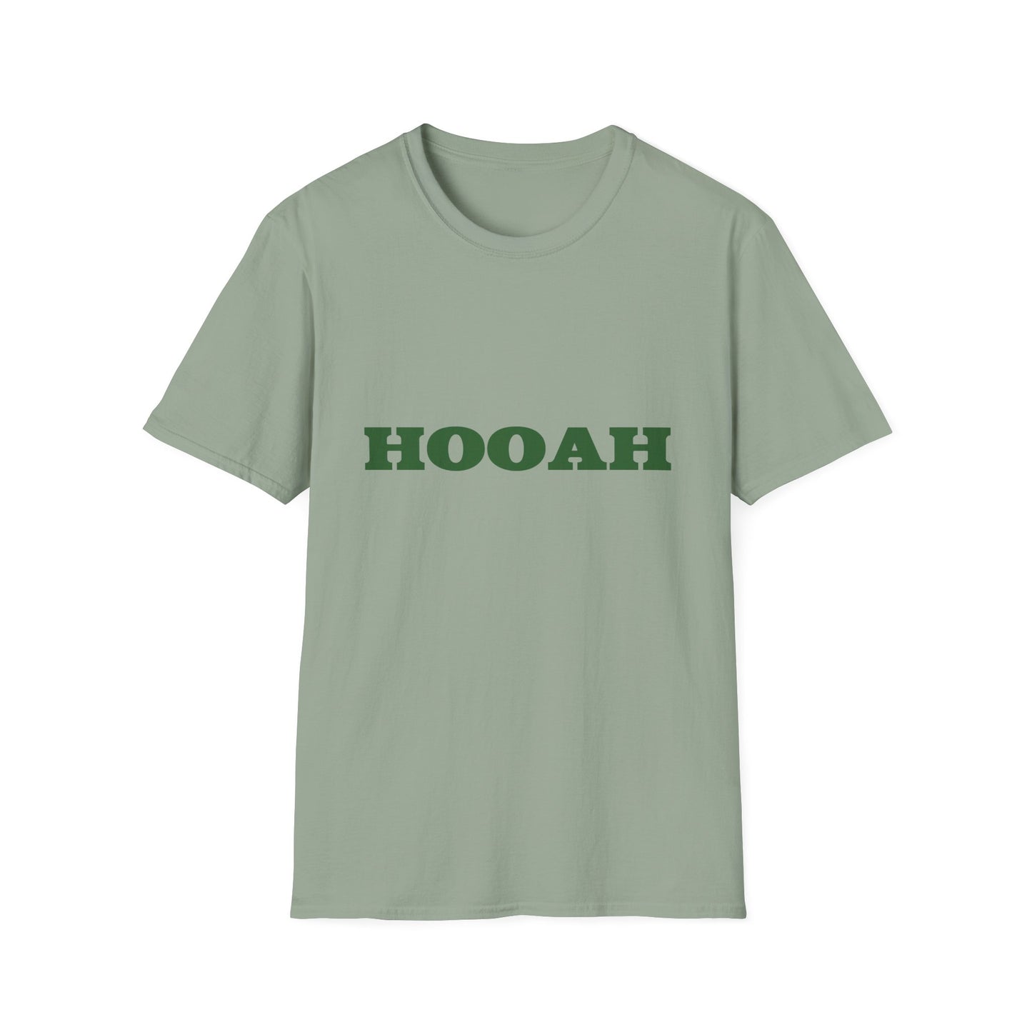HOOAH (Army) Unisex Tshirt (MM Army Green Logo) - Sweet Baby Jeez Teez