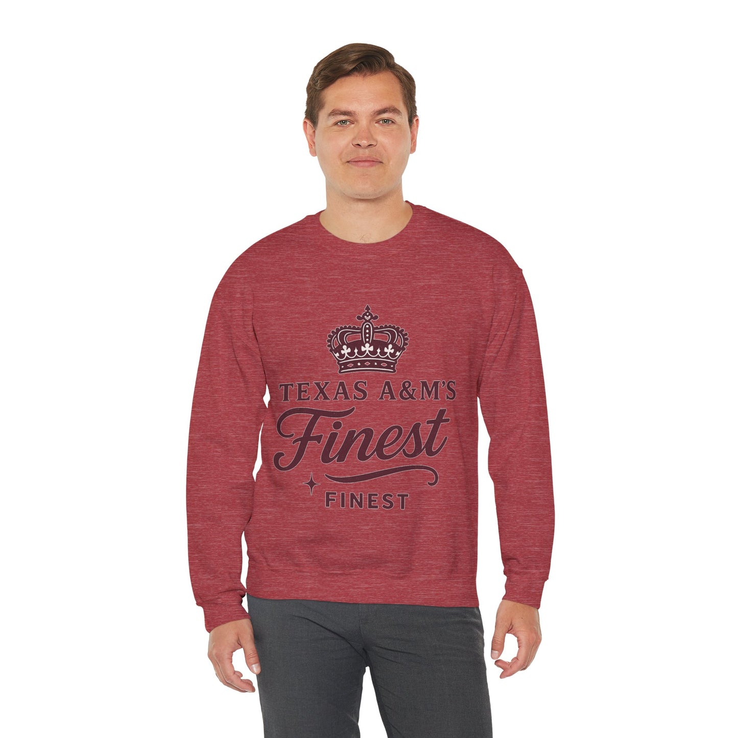 Texas A&M's Finest Crewneck Unisex Sweatshirt (Logo 1) - Sweet Baby Jeez Teez