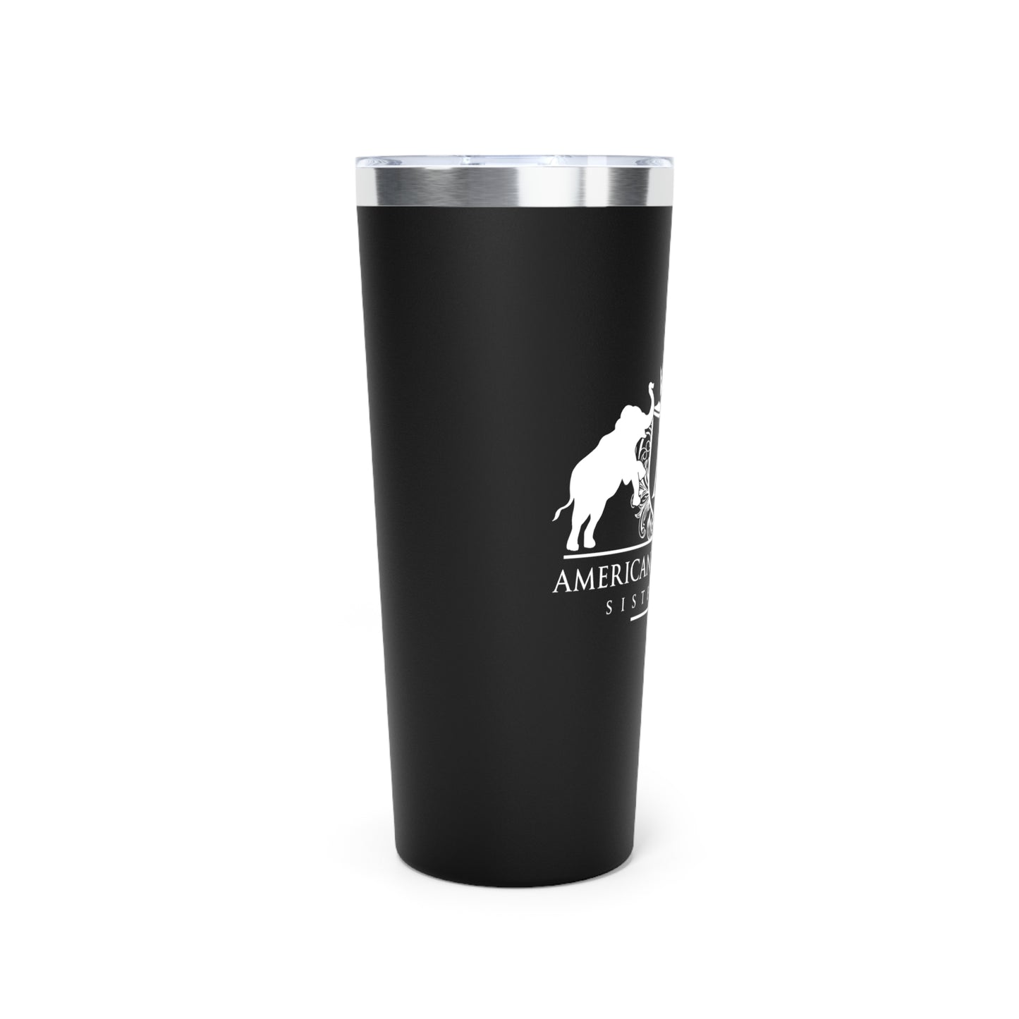 ARS White Logo Copper Vacuum Insulated Tumbler, 22oz - Sweet Baby Jeez Teez
