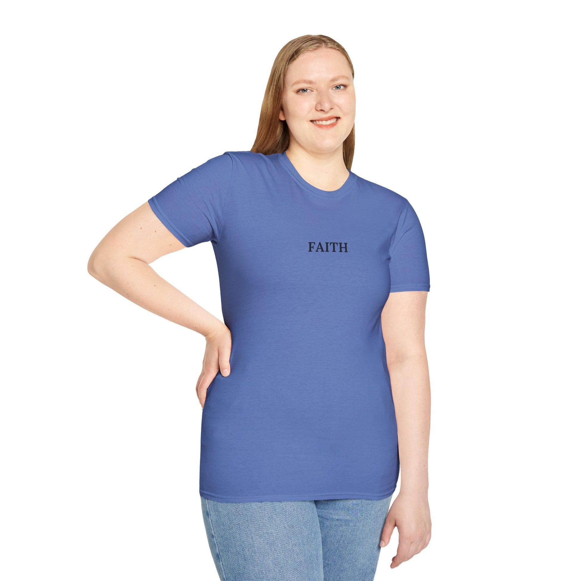 Have a Little Faith Women's Relaxed/Plus Tshirt (Black Logo) - Sweet Baby Jeez Teez