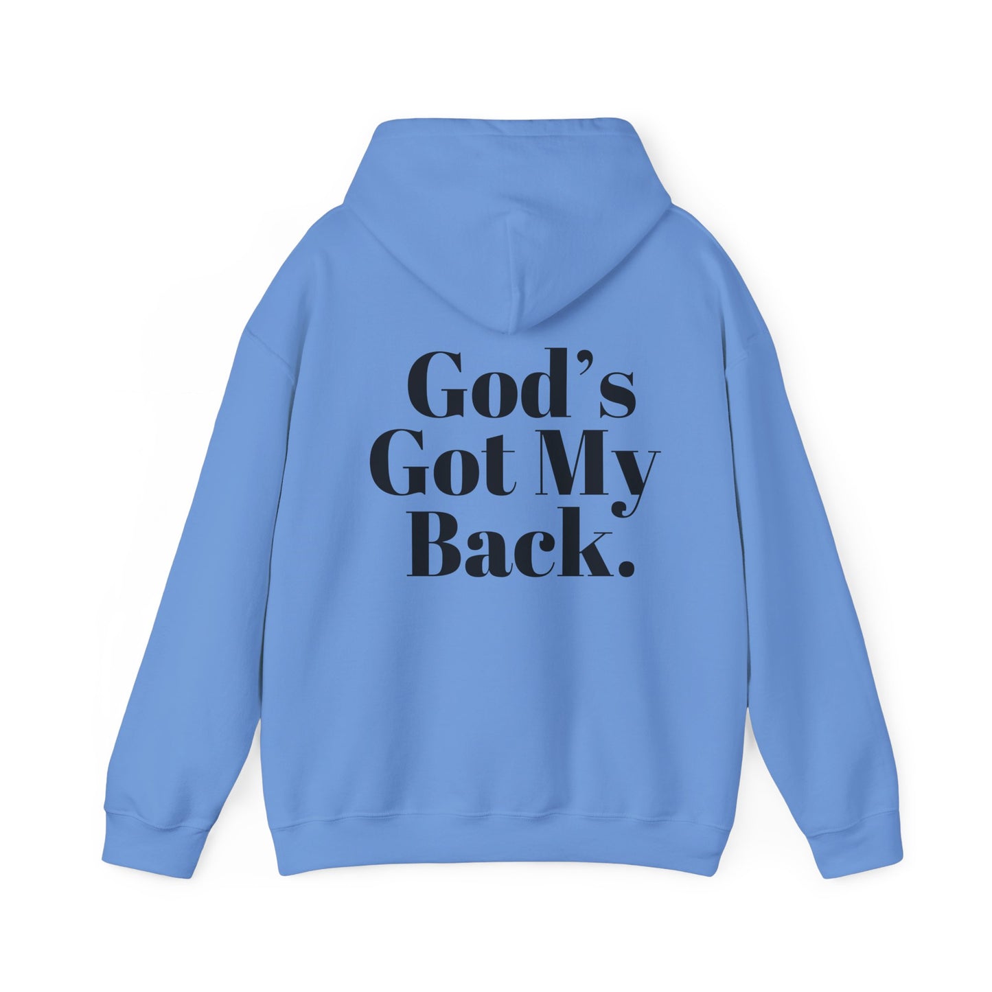 God's Got My Back Men's Hoodie (Black Logo) - Sweet Baby Jeez Teez