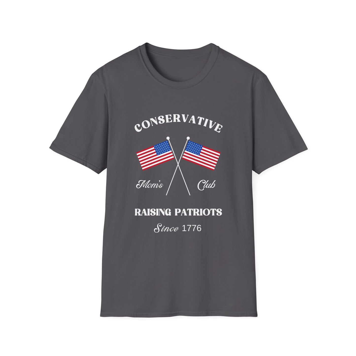Conservative Mom's Club Women's Plus/Relaxed Tshirt (White Logo)