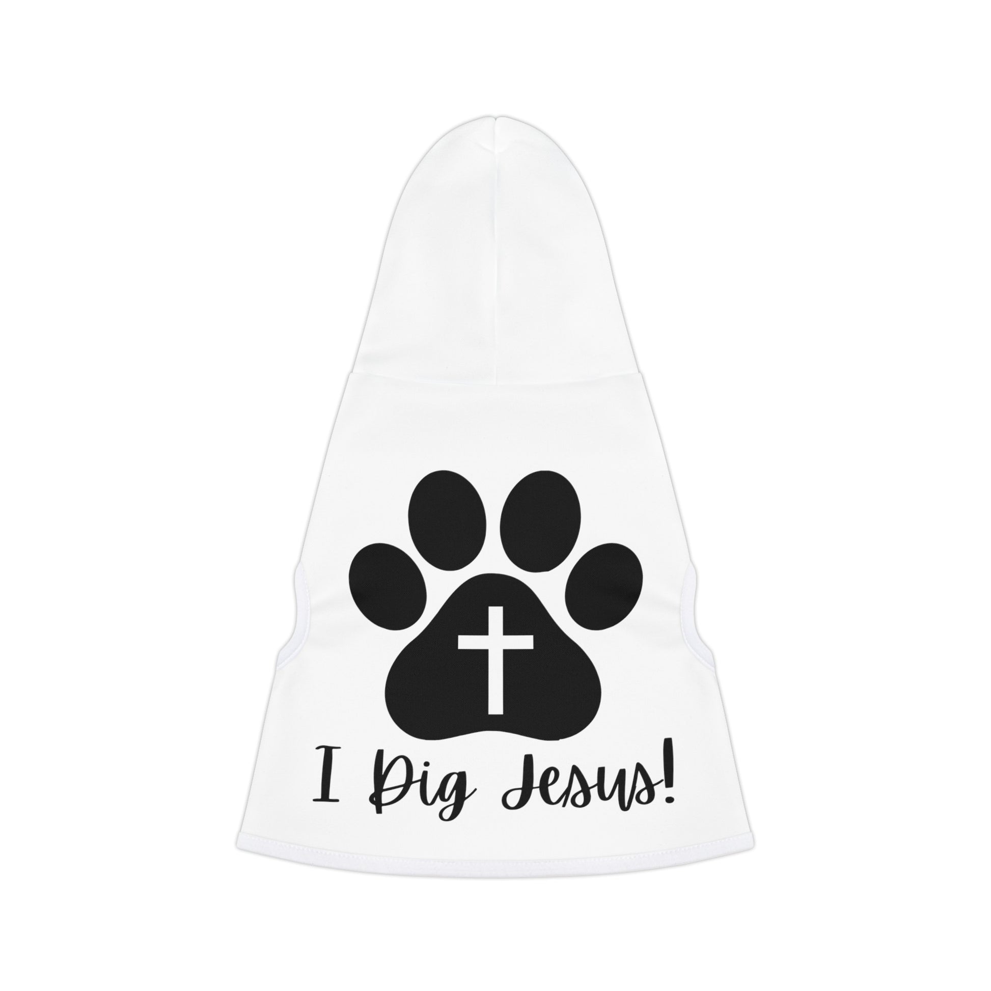 I Dig Jesus Doggo Hoodie (Black and White Logo) - Sweet Baby Jeez Teez