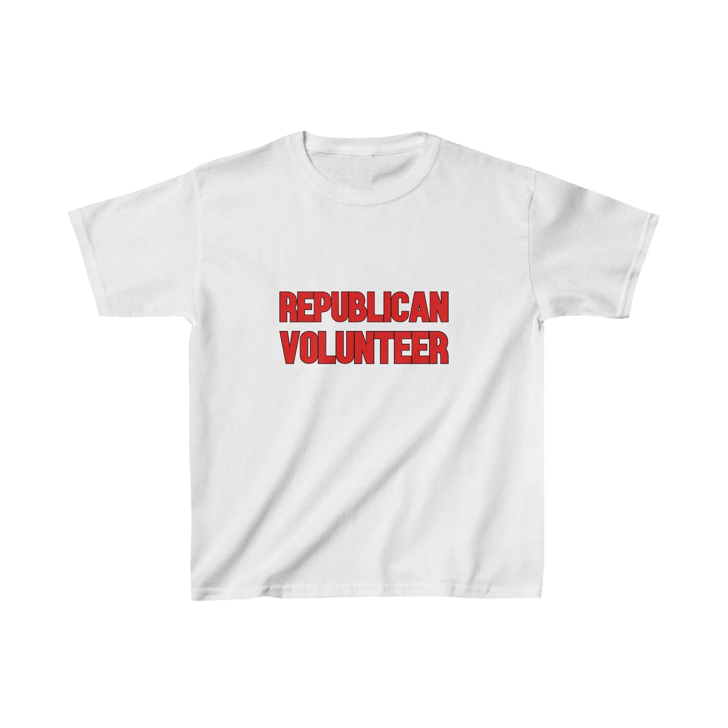 Republican Volunteer Kids Unisex Tshirt (Red Logo) - Sweet Baby Jeez Teez