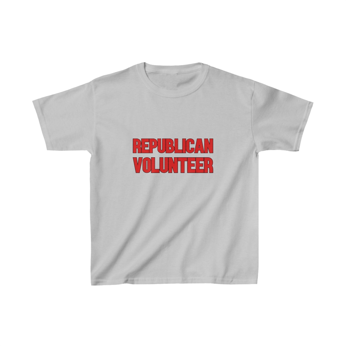 Republican Volunteer Kids Unisex Tshirt (Red Logo) - Sweet Baby Jeez Teez
