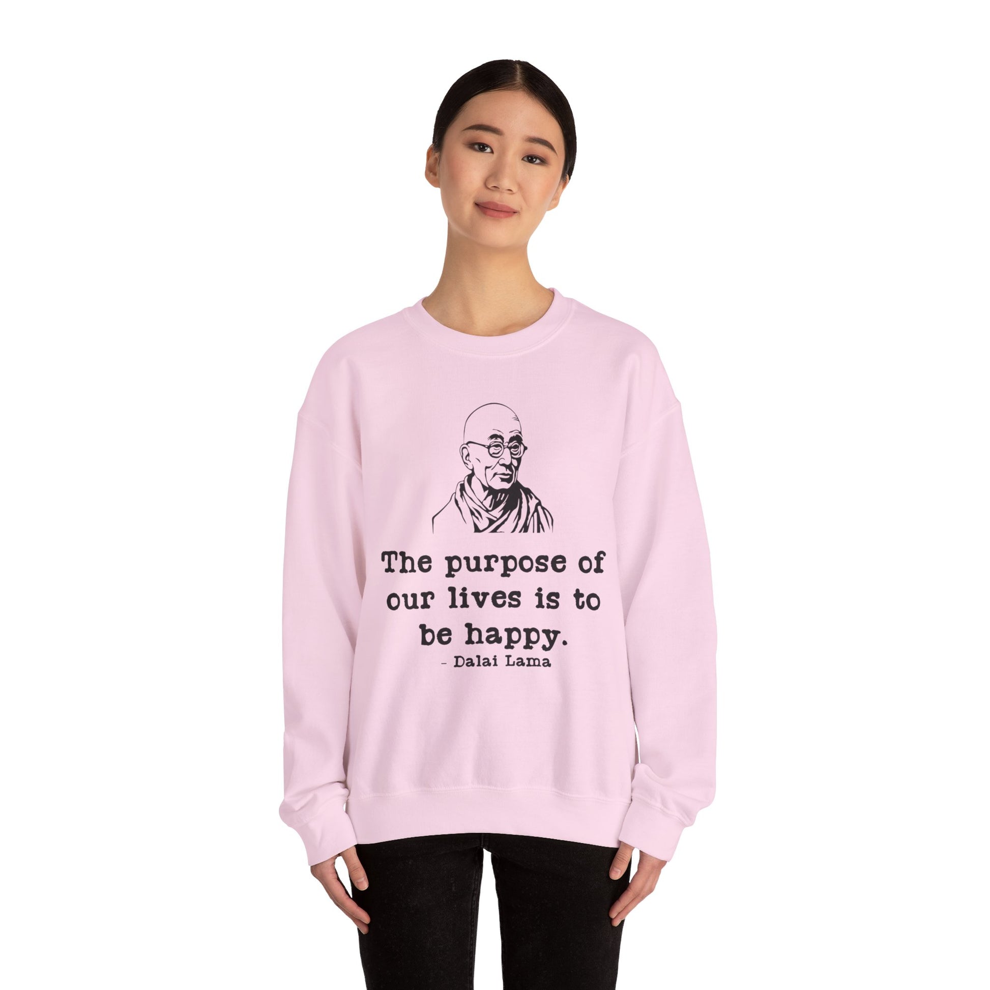 Purpose of Life Womens Relaxed Sweatshirt (IW Black Logo) - Sweet Baby Jeez Teez