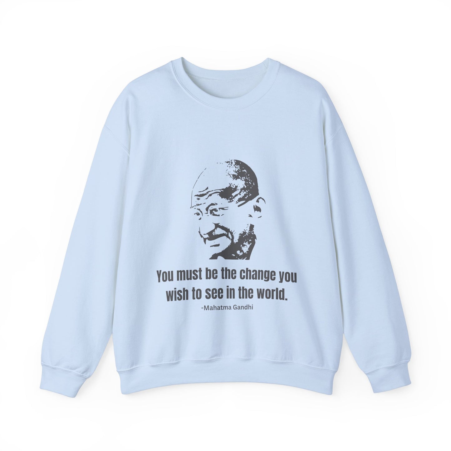 Be the Change Men's Sweatshirt (IW Gray Logo) - Sweet Baby Jeez Teez