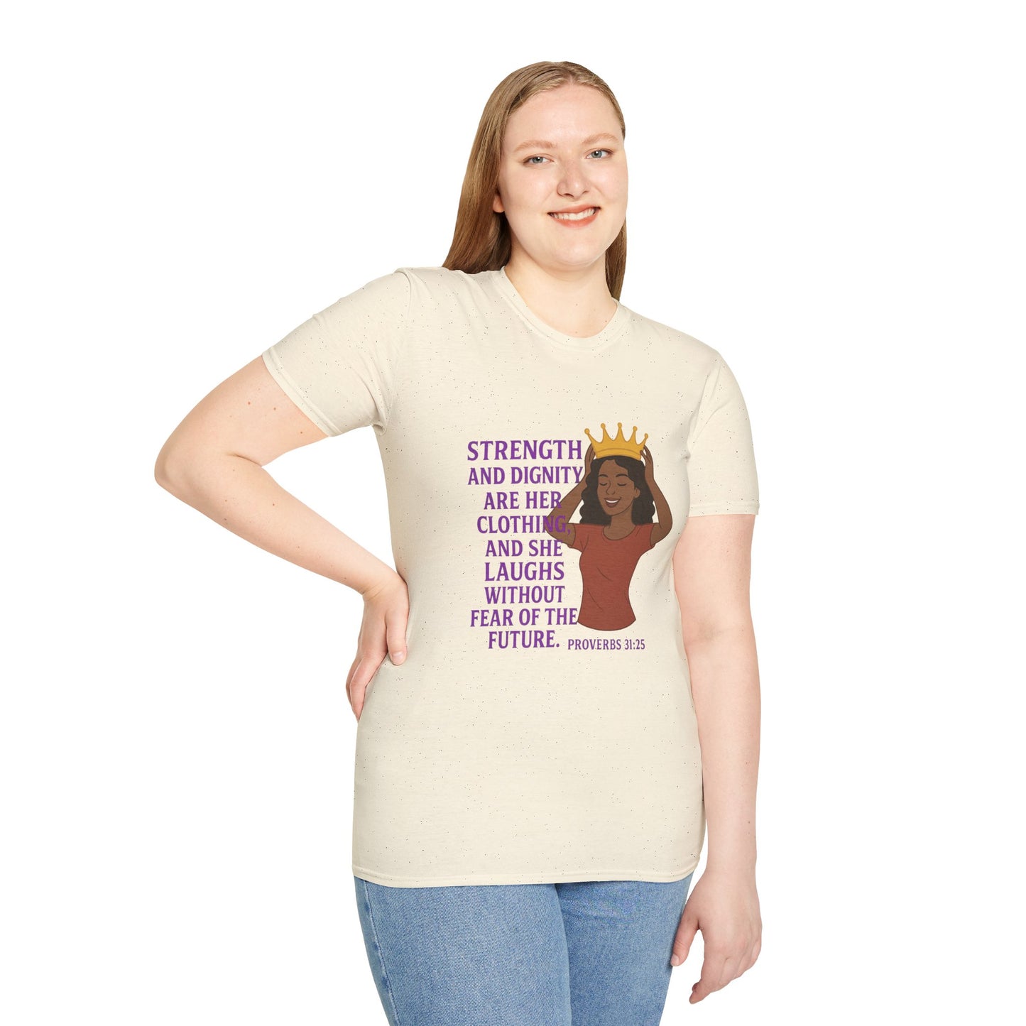 "Strength & Dignity" Bible Verse Women's Relaxed Tshirt