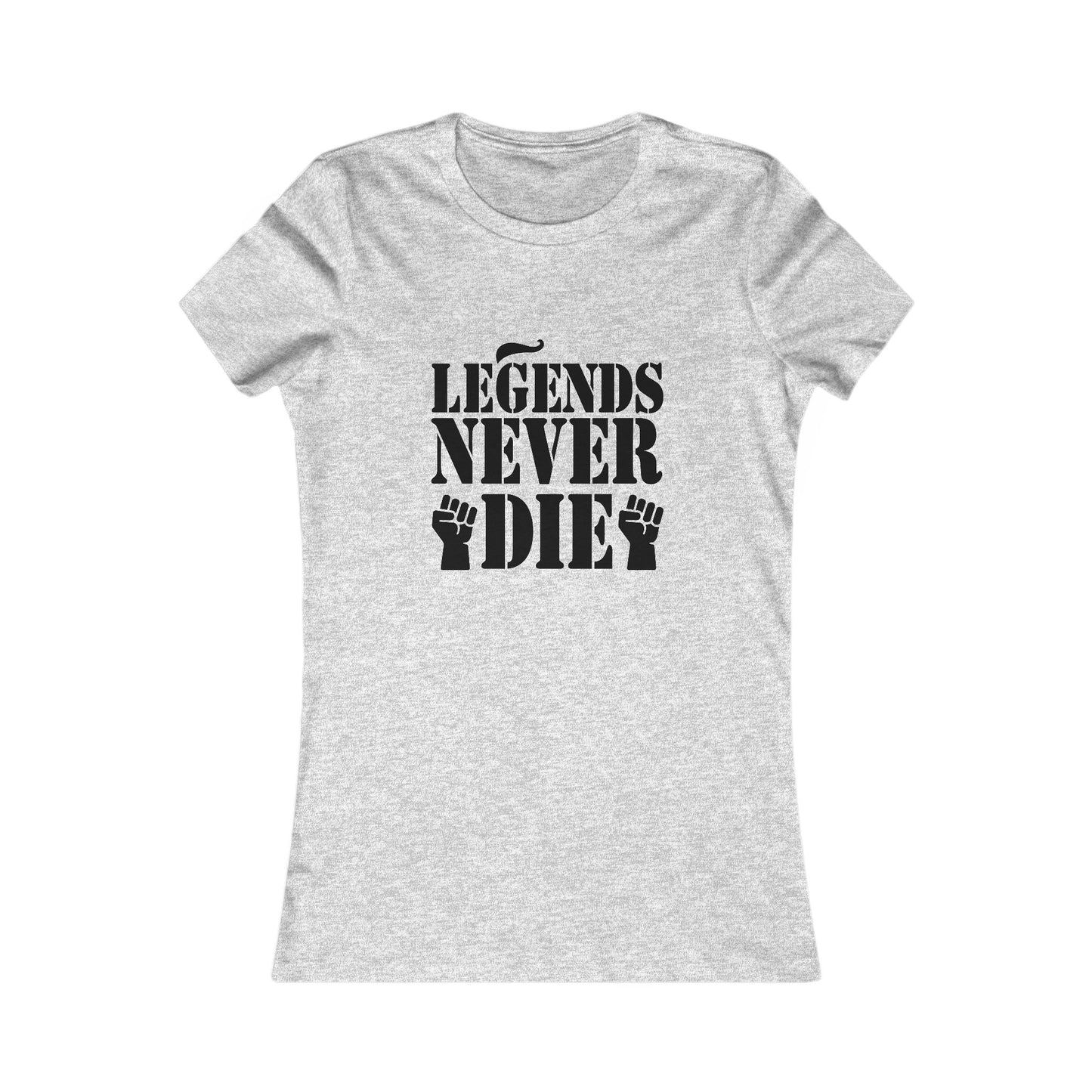 Legends Women's Fitted Tshirt (Black Logo) - Sweet Baby Jeez Teez