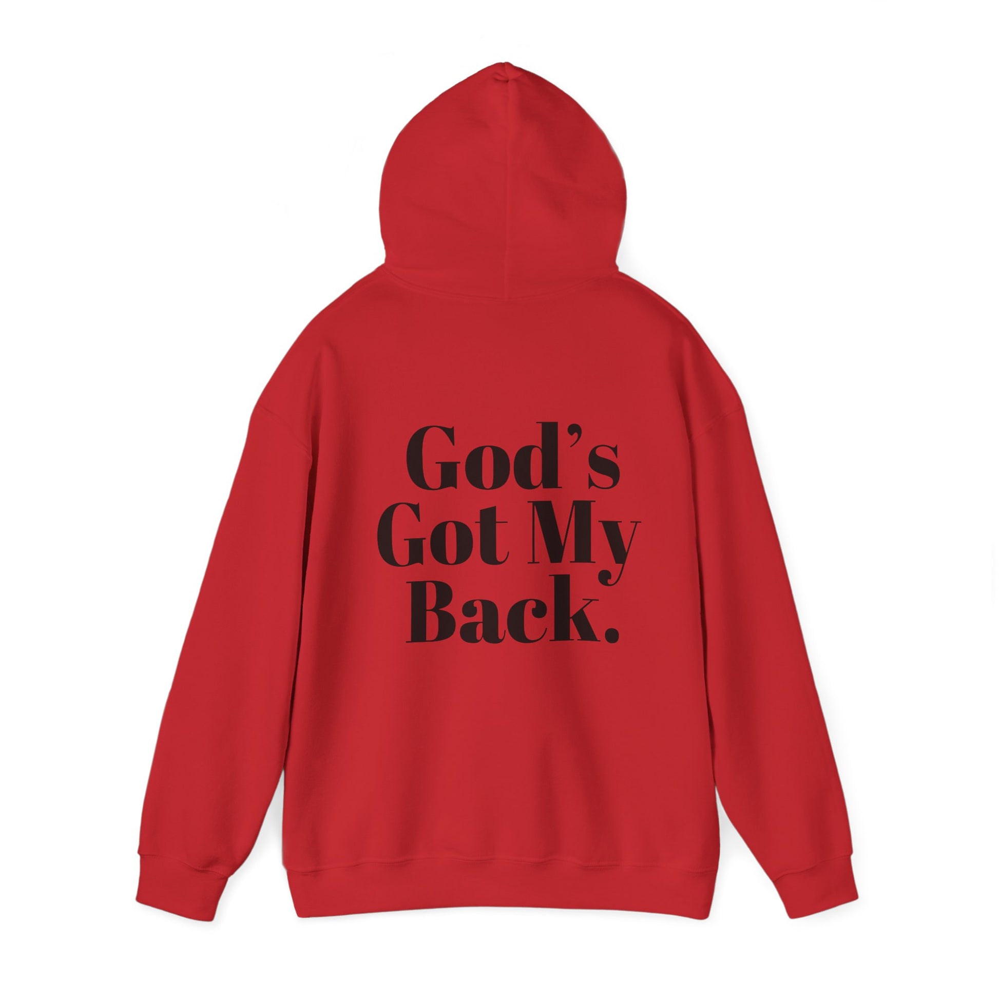 God's Got My Back Men's Hoodie (Black Logo) - Sweet Baby Jeez Teez