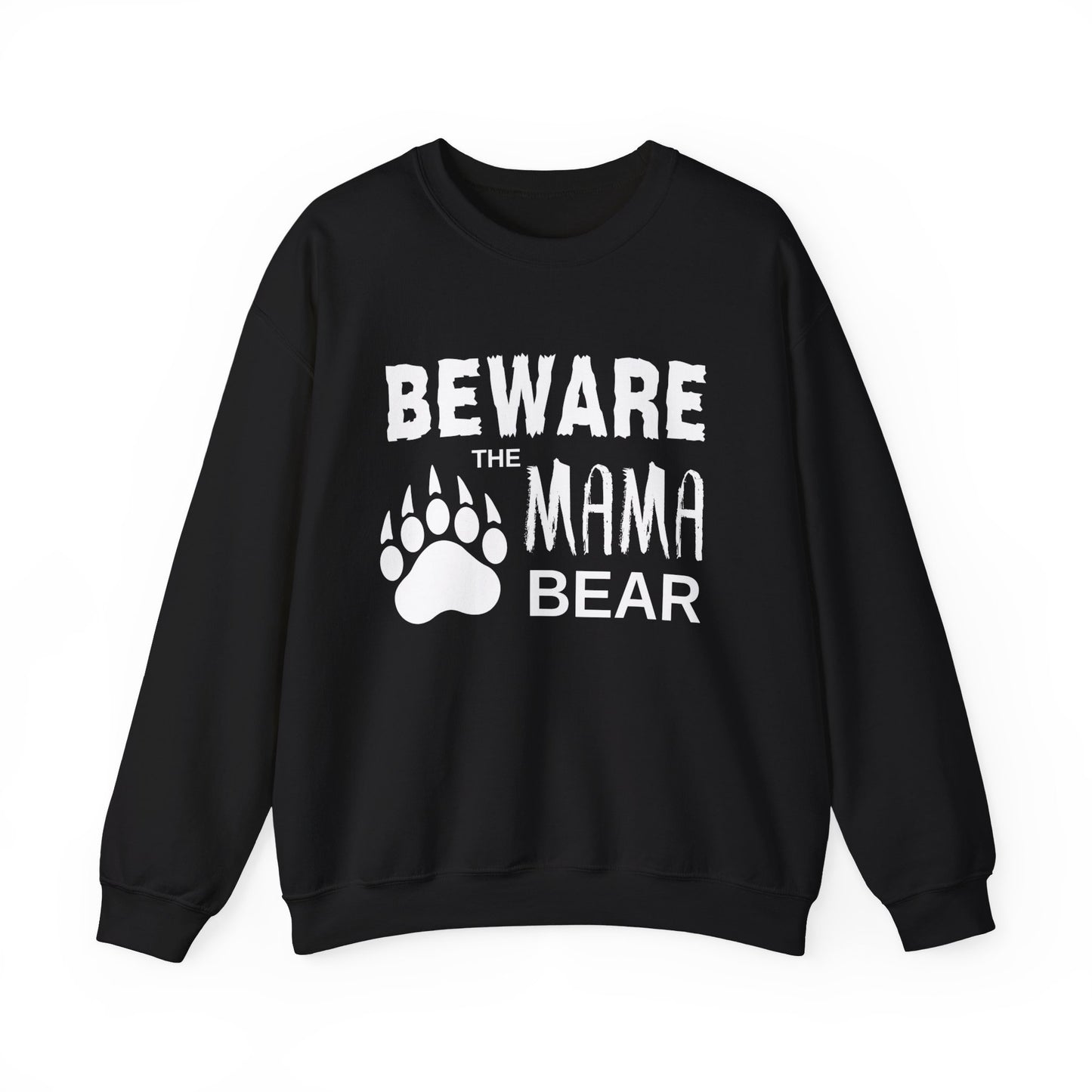 Mama Bear Women's Relaxed Sweatshirt (White Logo) - Sweet Baby Jeez Teez
