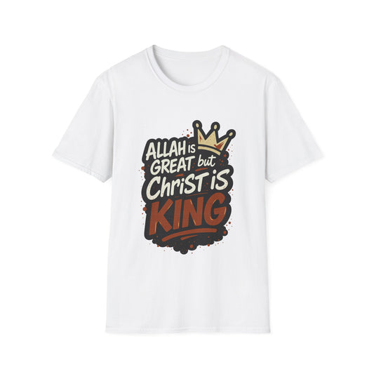 Christ is King Unisex Softstyle Tshirt (Great 2 Logo)