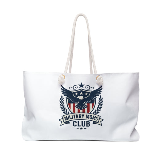 Military Moms Club Weekender Bag (White) - Sweet Baby Jeez Teez