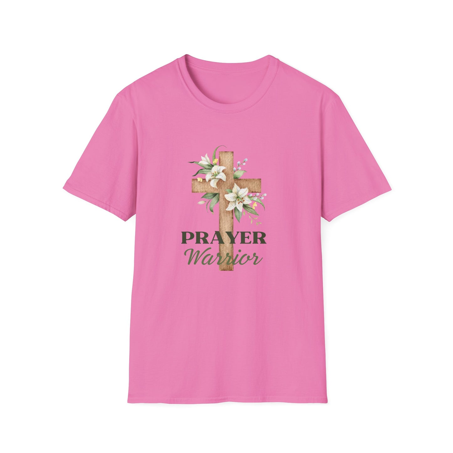 Prayer Warrior Women's Relaxed/Plus Tshirt (Lillies Logo) - Sweet Baby Jeez Teez