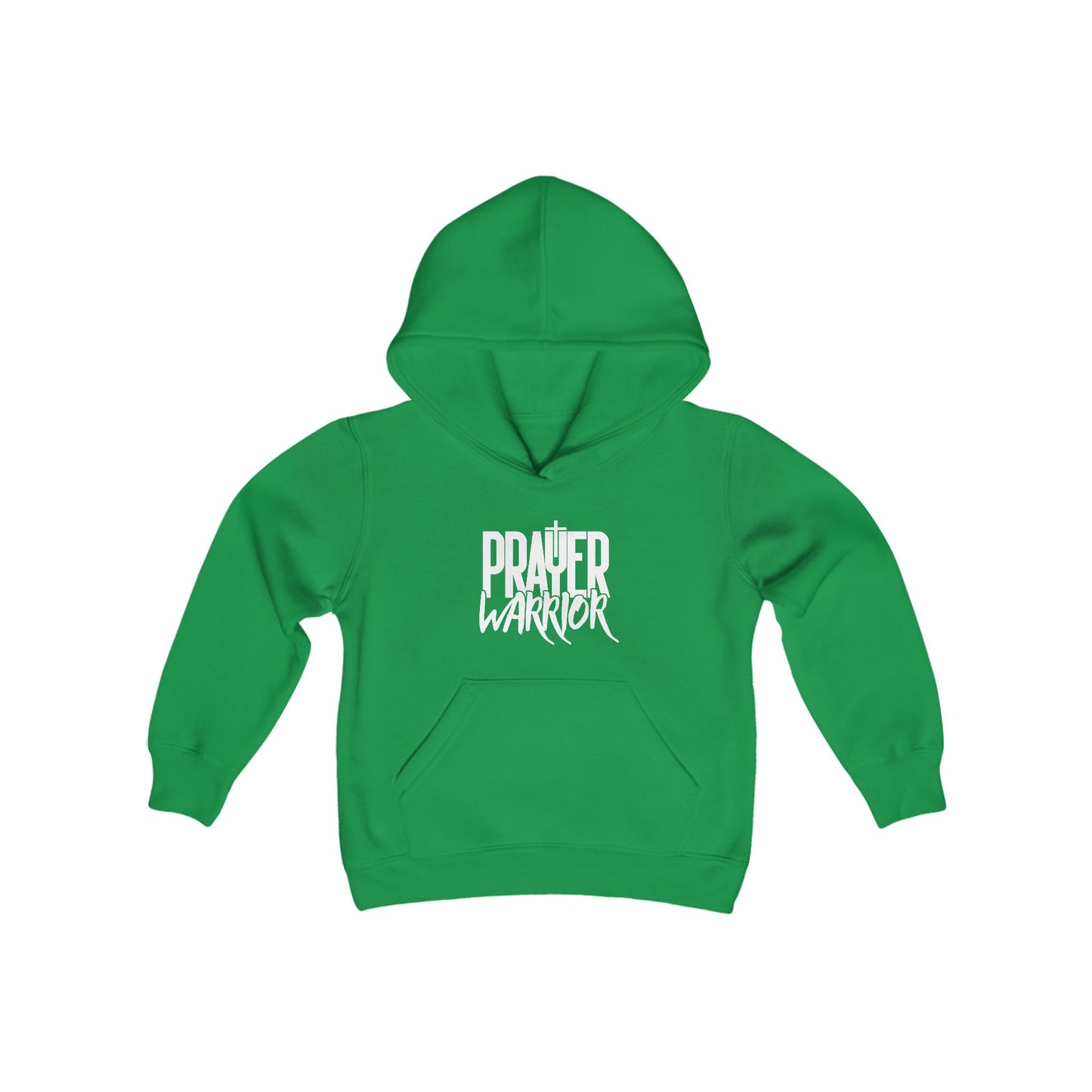 Prayer Warrior Boy's Hoodie (White Logo) - Sweet Baby Jeez Teez