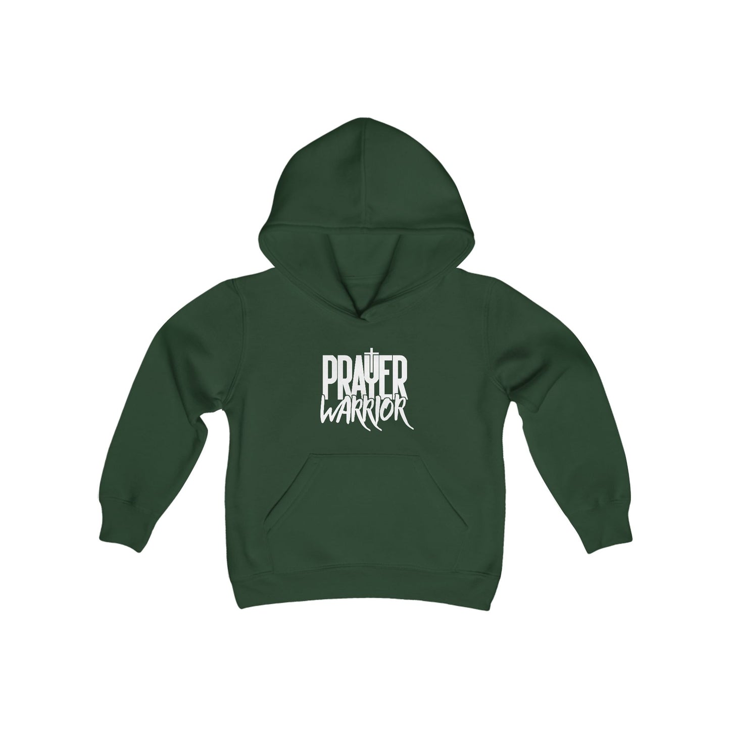Prayer Warrior Boy's Hoodie (White Logo) - Sweet Baby Jeez Teez
