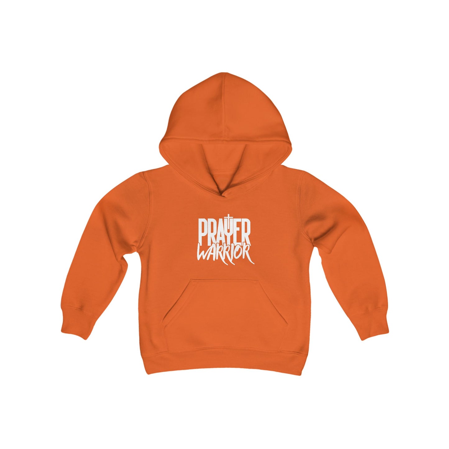 Prayer Warrior Boy's Hoodie (White Logo) - Sweet Baby Jeez Teez